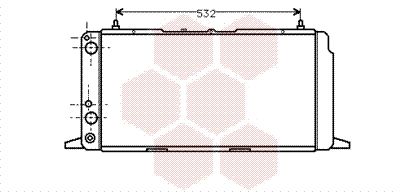 VAN WEZEL Radiators, Motora dzesēšanas sistēma 03002091